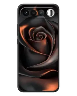 Чохол для RealMe 16 5G з картинкою «Шовкова чорна троянда»