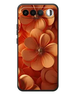Чохол для RealMe 16 5G з картинкою «Помаранчева макро квітка»