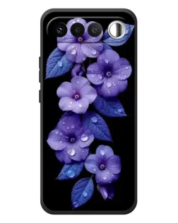 Чехол для RealMe 16 5G с картинкой «Фиолетовые цветы с росою» Чехол для RealMe 16 5G с картинкой «Фиолетовые цветы с росою»