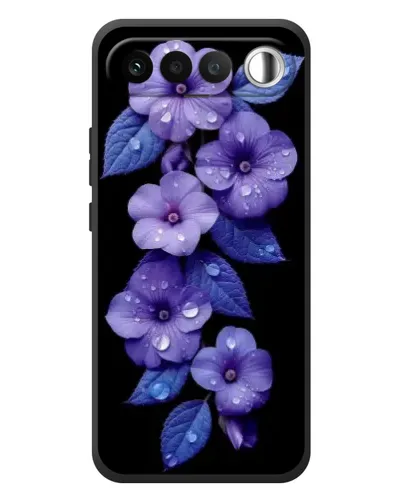 Чохол для RealMe 16 5G з картинкою «Фіолетові квіти з росою» Чохол для RealMe 16 5G з картинкою «Фіолетові квіти з росою»
