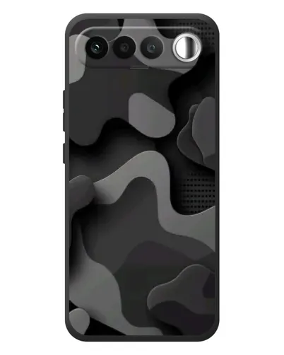 Чехол для RealMe 16 5G с картинкой «Темный абстрактный камуфляж»