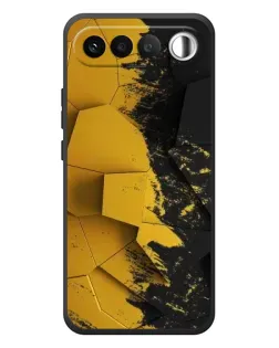 Чехол для RealMe 16 5G с картинкой «Золотые осколки геометрии»
