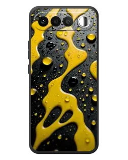 Чехол для RealMe 16 5G с картинкой «Жидкое желтое золото»