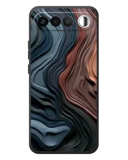 Чехол для RealMe 16 5G с картинкой «Цветные волны каньона»