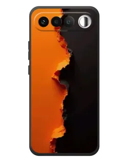 Чехол для RealMe 16 5G с картинкой «Оранжевый разлом»