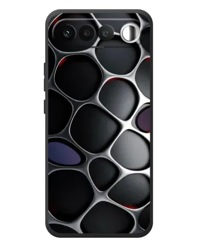 Чехол для RealMe 16 5G с картинкой «Объемная темная решетка»