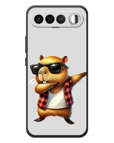 Чехол для RealMe 16 5G с картинкой «Капибара рэпер даб» Чехол для RealMe 16 5G с картинкой «Капибара рэпер даб»