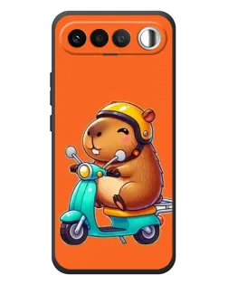Чохол для RealMe 16 5G з картинкою «Капібара на скутері»