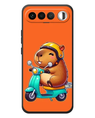 Чехол для RealMe 16 5G с картинкой «Капибара на скутере» Чехол для RealMe 16 5G с картинкой «Капибара на скутере»
