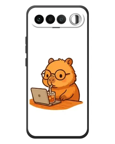 Чехол для RealMe 16 5G с картинкой «Капибара с ноутбуком» Чехол для RealMe 16 5G с картинкой «Капибара с ноутбуком»