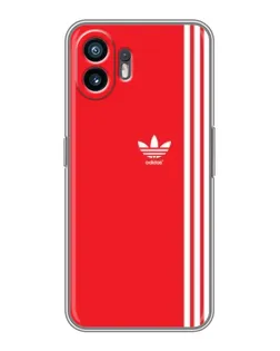 Чохол для Realme 16T з картинкою «Червоний мінімалізм Adidas»