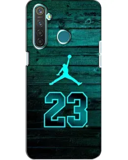 Чехол для Realme 5 Pro с картинкой «Jordan Cyan 23»