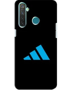 Чехол для Realme 5 Pro с картинкой «Adidas Cyan Logo»