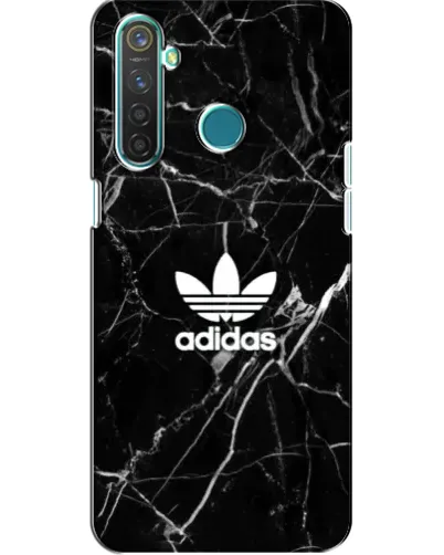 Чехол для Realme 5 Pro с картинкой «Белый мрамор Adidas»