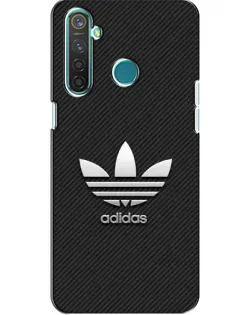 Чехол для Realme 5 Pro с картинкой «Adidas Карбоновая текстура»