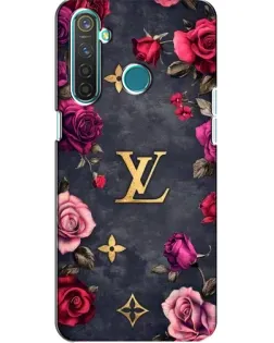 Чехол для Realme 5 Pro с картинкой «Цветочный Louis Vuitton»