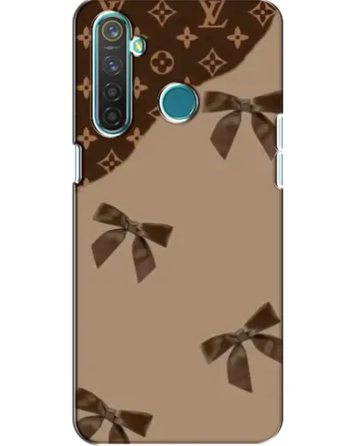Чехол для Realme 5 Pro с картинкой «LV — кофейный атлас»