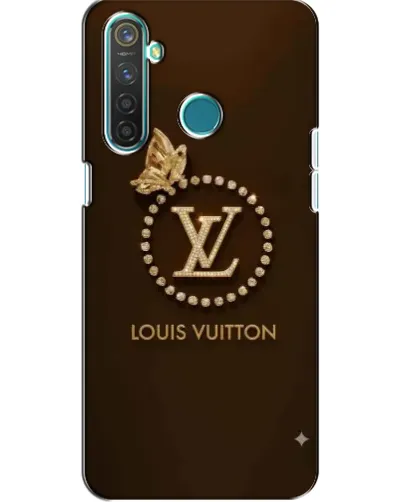 Чехол для Realme 5 Pro с картинкой «LV — золотая печать»