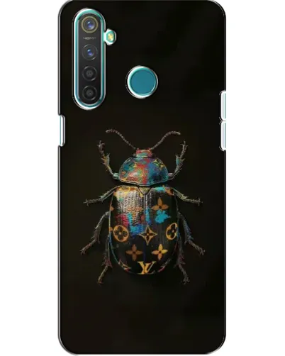 Чехол для Realme 5 Pro с картинкой «LV — мраморный принт»
