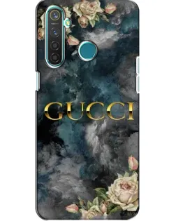 Чехол для Realme 5 Pro с картинкой «Абстрактные цветы Gucci»