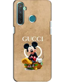 Чехол для Realme 5 Pro с картинкой «Микки Маус Gucci — крафт»