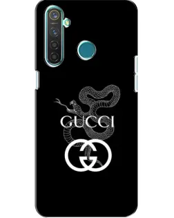Чехол для Realme 5 Pro с картинкой «Gucci — серебряная змея»