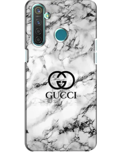 Чехол для Realme 5 Pro с картинкой «Gucci — мраморный шик»