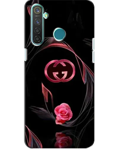 Чехол для Realme 5 Pro с картинкой «Gucci — неоновая роза»