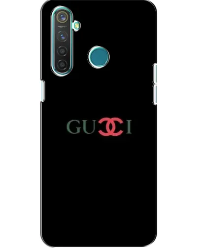 Чехол для Realme 5 Pro с картинкой «Gucci — красный градиент»