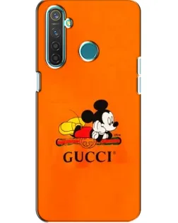 Чохол для Realme 5 Pro з картинкою «Міккі Маус Gucci — помаранч»