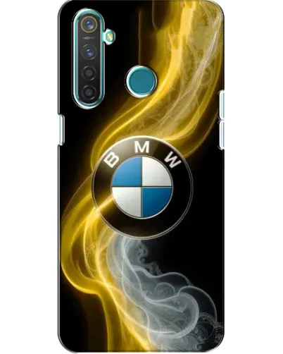 Чохол для Realme 5 Pro з картинкою «Золотистий дим BMW»