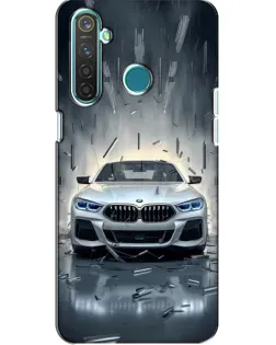 Чохол для Realme 5 Pro з картинкою «BMW у світлі фар»