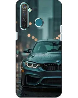 Чохол для Realme 5 Pro з картинкою «BMW у вогнях міста»