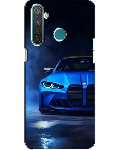 Чохол для Realme 5 Pro з картинкою «Блакитна BMW M4»
