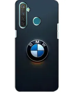 Чохол для Realme 5 Pro з картинкою «Логотип BMW — мінімалізм»