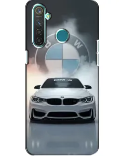 Чохол для Realme 5 Pro з картинкою «BMW в білому диму» Чохол для Realme 5 Pro з картинкою «BMW в білому диму»
