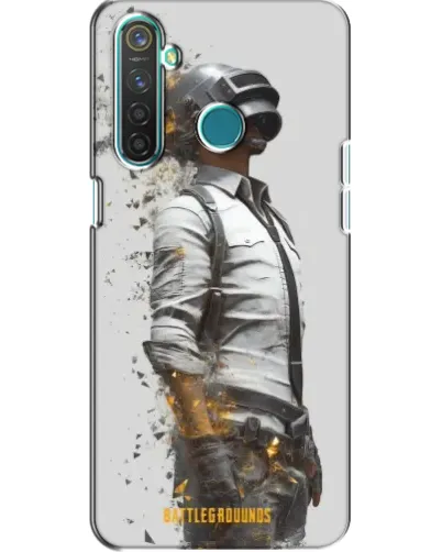 Чехол для Realme 5 Pro с картинкой «PUBG — боец в пыли»