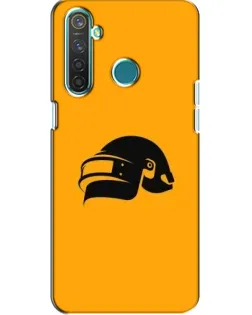 Чехол для Realme 5 Pro с картинкой «PUBG — золотой шлем»