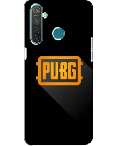 Чехол для Realme 5 Pro с картинкой «PUBG — рамка лого»