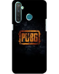 Чехол для Realme 5 Pro с картинкой «PUBG — золотой логотип»
