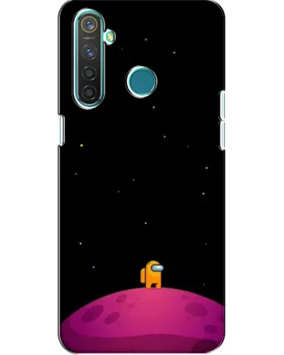 Чехол для Realme 5 Pro с картинкой «Одинокий герой на планете» Чехол для Realme 5 Pro с картинкой «Одинокий герой на планете»