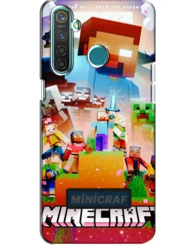 Чехол для Realme 5 Pro с картинкой «Minecraft герои игры» Чехол для Realme 5 Pro с картинкой «Minecraft герои игры»