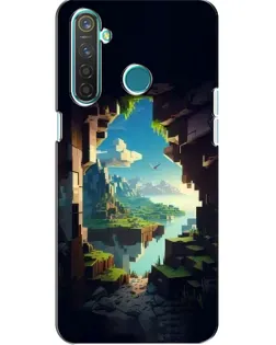 Чехол для Realme 5 Pro с картинкой «Вид из пещеры»