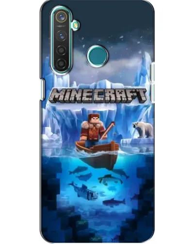 Чехол для Realme 5 Pro с картинкой «Minecraft ледяной мир» Чехол для Realme 5 Pro с картинкой «Minecraft ледяной мир»