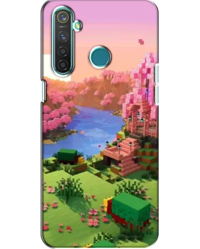 Чехол для Realme 5 Pro с картинкой «Розовое дерево Minecraft» Чехол для Realme 5 Pro с картинкой «Розовое дерево Minecraft»