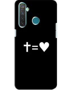 Чохол для Realme 5 Pro з картинкою «Хрест та Серце»
