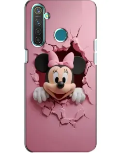 Чехол для Realme 5 Pro с картинкой «Минни сквозь стену»