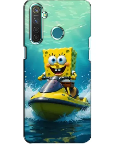 Чехол для Realme 5 Pro с картинкой «Спанч Боб на гидроцикле» Чехол для Realme 5 Pro с картинкой «Спанч Боб на гидроцикле»