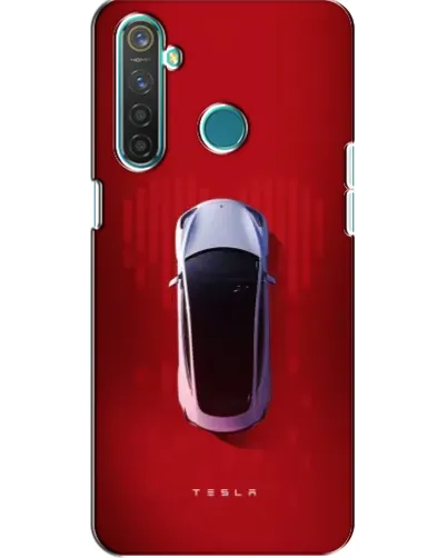 Чехол для Realme 5 Pro с картинкой «Tesla Top View»