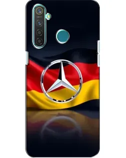 Чехол для Realme 5 Pro с картинкой «Mercedes — флаг Германии»